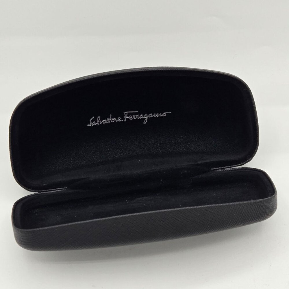 Salvatore Ferragamo Eye/Sunglasses Case Hardshell Black Solid